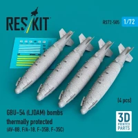 Reskit 72505 GBU-54 (LJDAM) bombs thermally prot. (4 pcs) 1/72