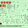 Model Maker Decals D32174 Belgian General-Dynamics F-16A/F-16B insignias & stencils generic set (F-16MLU) 1/32