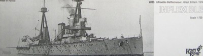 Combrig 70250 HMS Inflexible Battlecruiser 1914 1/700