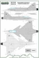 Model Maker Decals D48158 Gripen Stencils & insignias generic set 1/48