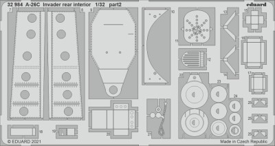 Eduard 32984 SET A-26C Invader rear interior (HOBBYB) 1:32