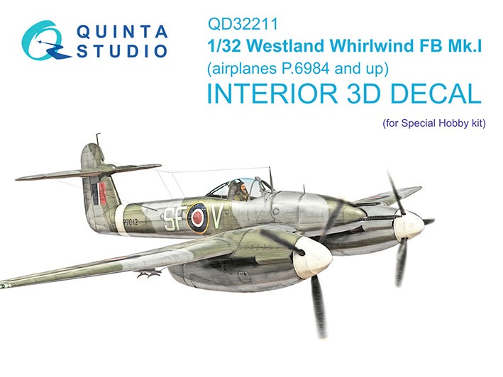 Quinta studio QD32211 Westland Whirlwind FB Mk.I (Special Hobby) 1/32