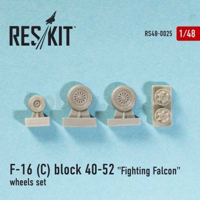 ResKit RS48-0025 F-16 (C) block 40-52 &quot;Fighting Falcon&quot; wheels set 1/48