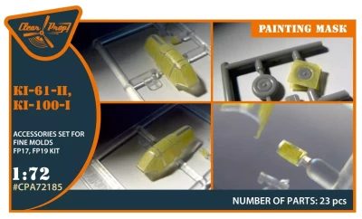 Clear Prop CLPA72185 Ki-61-II, Ki-100-I painting mask (FINEMOLDS) 1/72