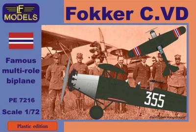 Lf Model P7216 Fokker C.VD Ski - Norway 1940 (3x camo) 1/72