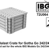 IBG Models U7264 Sand Balast Crate for Gotha Go 242/244 1/72