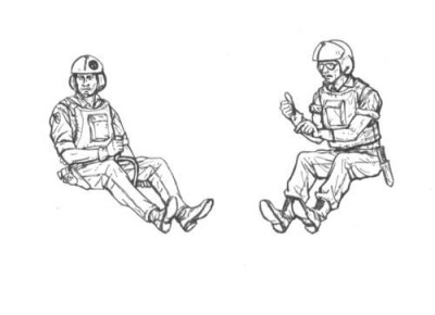 CMK F48103 Vietnam LRRP US Helicopter crew (2 fig. ) 1/48