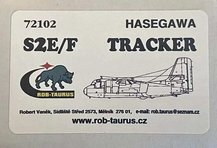 Rob Taurus 72102 Vacu Canopy S2E/F Tracker - 2 pcs. (HAS) 1/72