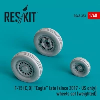 Reskit 48353 F-15 C,D Eagle late - US only wheels weighted 1/48
