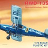 Rs Model 92301 RWD-13S/ST Polish Touring Plane (4x camo) 1/72