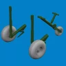 Eduard 6481109 BRASSIN UH-60 wheels (ICM) 1/48