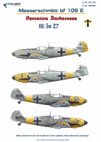 Colibri decals 48038 Bf-109 E III/JG 27 (Operation Barbarossa) 1/48