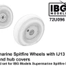 IBG U7296 Spitfire Wheels w/ IJ13 tyres & hub covers 1/72