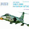 Quinta studio QD48063 F-104G (для модели Hasegawa) 3D декаль интерьера кабины 1/48
