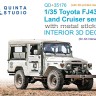 Quinta studio QD+35176 Toyota FJ43 Land Cruiser series (AK Interactive) (с 3D-печатными деталями) 1/35