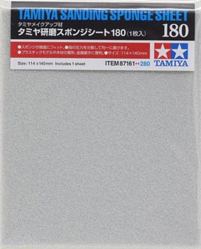 Tamiya 87161 Шлифовальная губка ( на поролоновой основе) с зернистостью #180