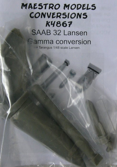 Maestro Models MMCK-4867 1/48 SAAB 32 Lansen Gamma conversion (TARA)