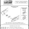 Master 48190 P-51 Mustang car.air filter cover RAF louvr.A 1/48