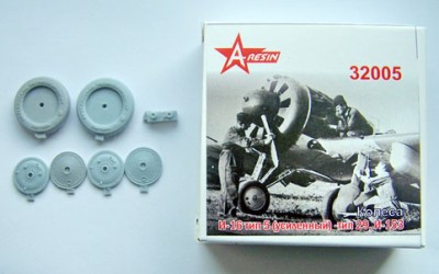A-resin 32005 Колеса И-16 тип 5- тип29, И-153 1/32