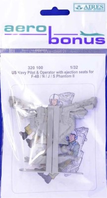 Aerobonus 320100 US Navy Pilot&amp;Operat.w/ ej.seats for F-4B/N/J 1/32