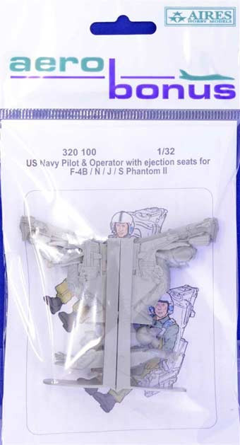 Aerobonus 320100 US Navy Pilot&Operat.w/ ej.seats for F-4B/N/J 1/32