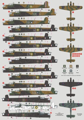 Dk Decals 72044 A.W.38 Whitley - RAF service (15x camo) 1/72