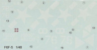 LF Model C4891 Decals F6F-5 Hellcat Part I. 1/48