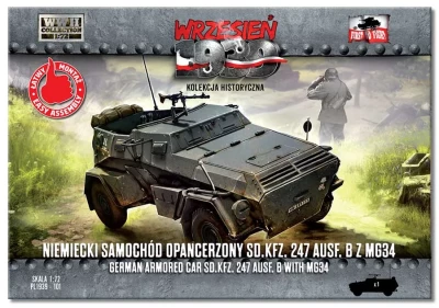 First To Fight FTF-72101 Sd.Kfz.247 Ausf.B w/ MG34 German armored car 1/72