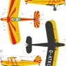 Frrom Azur FR0026 Limited re-release! Stampe & Vertongen S.V.4b United Kingdom Decals for three planes 1/72