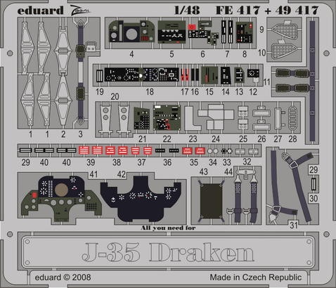Eduard FE417 J-35 Draken S.A. HAS