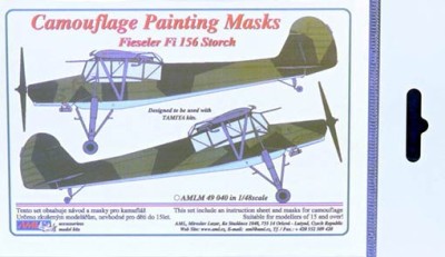 AML AMLM49040 Маска камуфляж Fiesler Fi 156 Storch 1/48