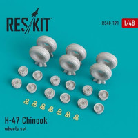 Reskit RS48-0191 H-47 Chinook wheel set (ITAL/REV) 1/48