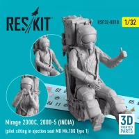 Reskit F32010 Mirage 2000C,2000-5 INDIA pilot sitting 1/32