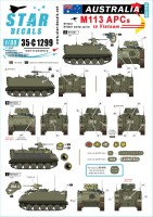 Star Decals 35-C1299 Australia in Vietnam # 2.Aussie M113 APCs. M113A1 and M125A1 Mortar Carrier 1/35