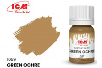 ICM C1059 Охра зеленая(Green Ochre), краска акрил, 12 мл