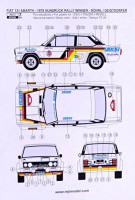 Reji Model DECRJM314 1/24 Fiat 131 Abarth 1979 Hunsr?ck Rallye Winner