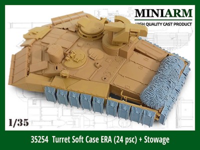 Miniarm 35254 Башенные блоки ДЗ в мягком корпусе (24шт) + укладка сетки 1/35