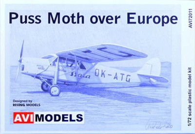 Aviprint 72011 1/72 Puss Moth over Europe (5x camo)