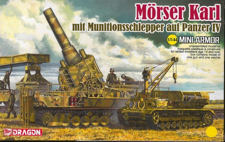 Dragon 14135 Morser Karl Mit Munitionsschlepper Auf Panzer Iv 1/144