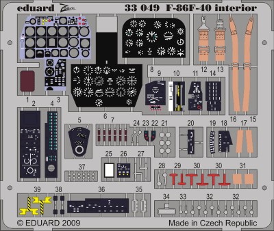 Eduard 33049 F-86F-40 interior S.A. 1/32 KIN
