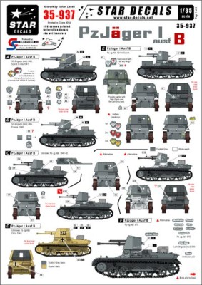 Star Decals STAR35937 Pz-Jager I Ausf.B 1/35
