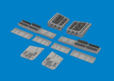 Eduard 6481131 BRASSIN P-40N gun bays (6 guns) PRINT (EDU) 1/48