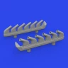 Eduard 672358 BRASSIN P-51D exhaust stacks PRINT (EDU) 1/72