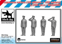 Black Dog 3D350001 Japanese sailors 10 officers -150 sailors 3D-Printed 1/350