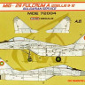 Kora Model MDE72004 MiG-29 Fulcrum 9-12 Bulgarian service декали декали 1/72
