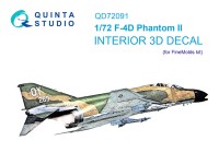 Quinta Studio QD72091 F-4D (FineMolds) 3D Декаль интерьера кабины 1/72