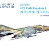 Quinta Studio QD72091 F-4D (FineMolds) 3D Декаль интерьера кабины 1/72