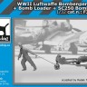 Black Dog F32087 Luftw. WWII personel+bomb loader+SC250 No.2 1/32