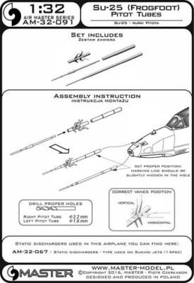Master AM-32-091 Su-25 (Frogfoot) - Pitot Tubes