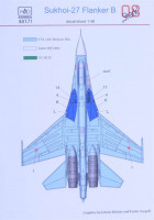 HAD 48171 Decal Su-27 Flanker B 'Shark 08' 1/48